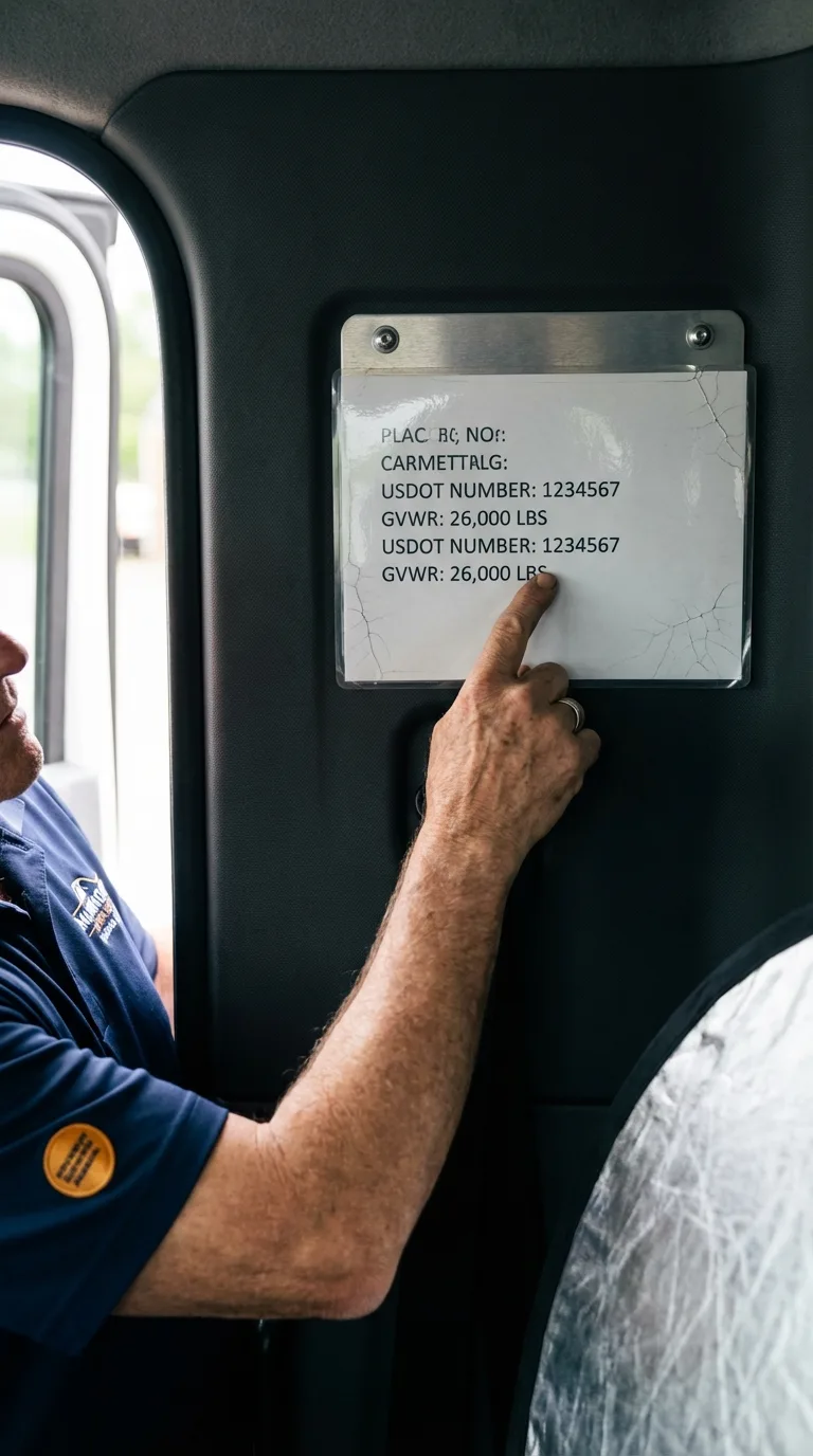 USDOT licensing placard verification in Porcupine